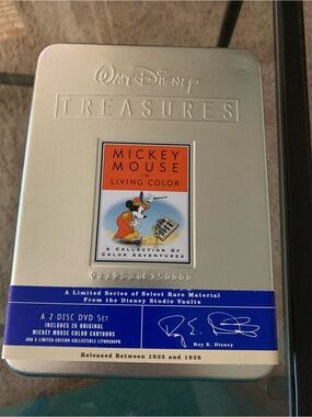 Vintage Walt Disney Treasures: Mickey Mouse in Living Color DVD Set Limited Tin
